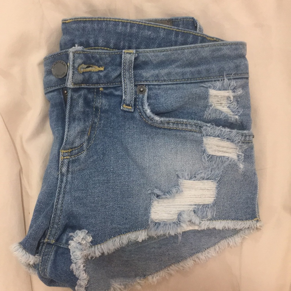 LF denim low rise shorts